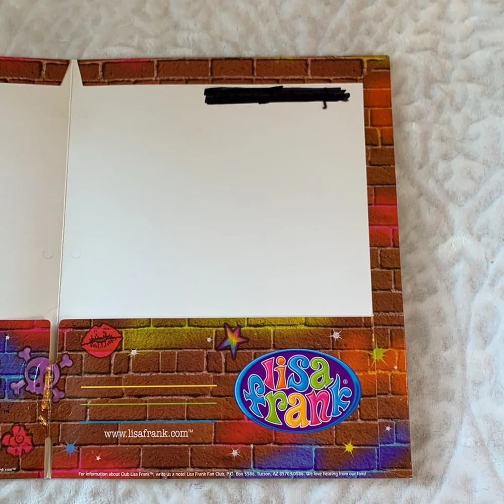 Vintage Lisa Frank Rock Star Guitar Folder